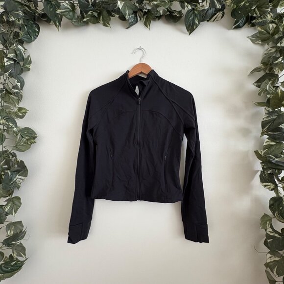 Lululemon Athletic Nulu Cropped Full Zip Define Jacket Black Women’s Size 8 - Picture 1 of 8